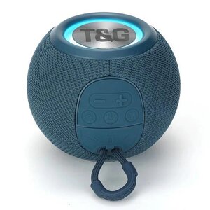 Bluetooth-колонка TG337 з RGB Підсвічуванням, Speakerphone, радіо, Blue