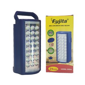 Ліхтар переносний FUJITA 2606L 24 LED з Повербанком Blue