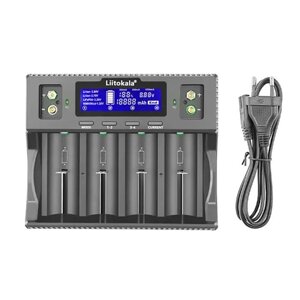 Зарядний пристрій LiitoKala Lii-D4XL, 4x21700/ 18650/ 26650/ 26700/ 32700/ AAA/ 9V