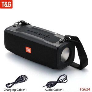 Bluetooth-колонка TG624 з RGB ПІДСВІЧУВАННЯМ, speakerphone, радіо, black в Одеській області от компании Эксперт