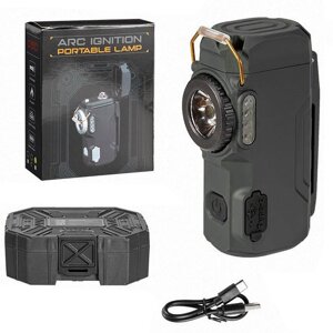 Ліхтар MULTIFUNCTIONAL D50-SMD black, Li-Ion акумулятора, індикація заряду, запальничка, ЗП Type-C, Box в Одеській області от компании Эксперт