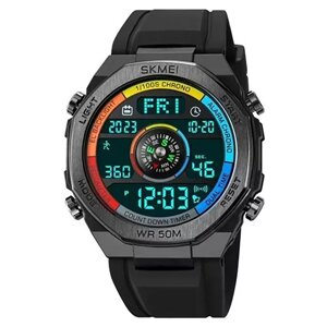 Годинник наручний 2209CKBK SKMEI, COLORFUL/BLACK, Compass, Pedometer