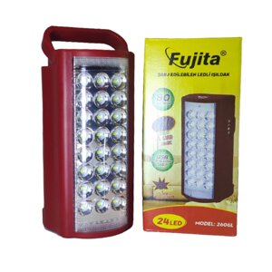 Ліхтар переносний FUJITA 2606L 24 LED з Повербанком Red