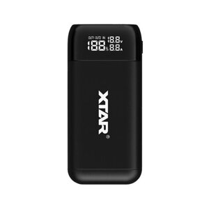 Зарядний пристрій + повербанк XTAR PB2S SW , Li-ion, мобільний, 2 слоти, подвійний USB-C Black в Одеській області от компании Эксперт