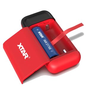 Зарядний пристрій + повербанк XTAR PB2S SW , Li-ion, мобільний, 2 слоти, подвійний USB-C