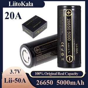 Акумулятор високострумовий 26650, LiitoKala Lii-50A, 5000mAh, ОРІГІНАЛ