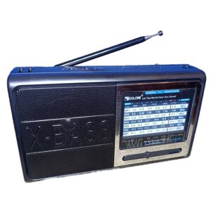 Радіоприймач GOLON RX-3040 FM/AM/SW 1-7 з вбудованим акумулятором Black