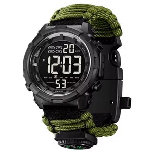 Годинники наручні 1845AG SKMEI PARACORD,  ARMY GREEN, Compass, термометр, свисток, кресало в Одеській області от компании Эксперт