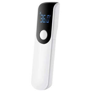 Електронний інфрачервоний безконтактний термометр для тіла IR-FM01 з РК-дисплеєм Білий