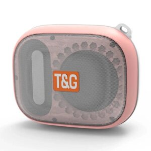 Портативна Bluetooth-колонка TG394, BT/USB/TF/радіо FM/IPX7 Pink