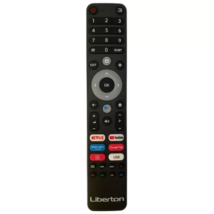 Пульт для телевізора Liberton LTV-43U01AT IR (без голосового пошуку) від компанії експерт - фото 1