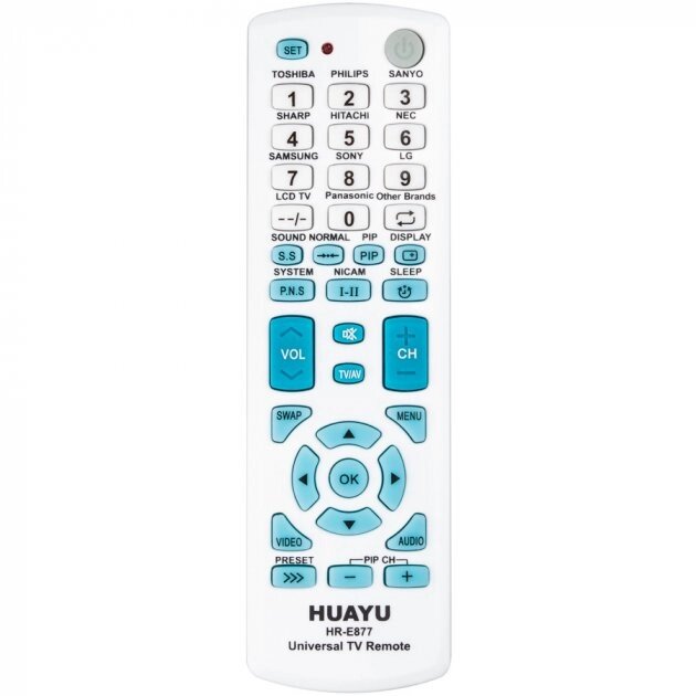 Пульт для телевізора універсальний Huayu HR-E877 від компанії експерт - фото 1