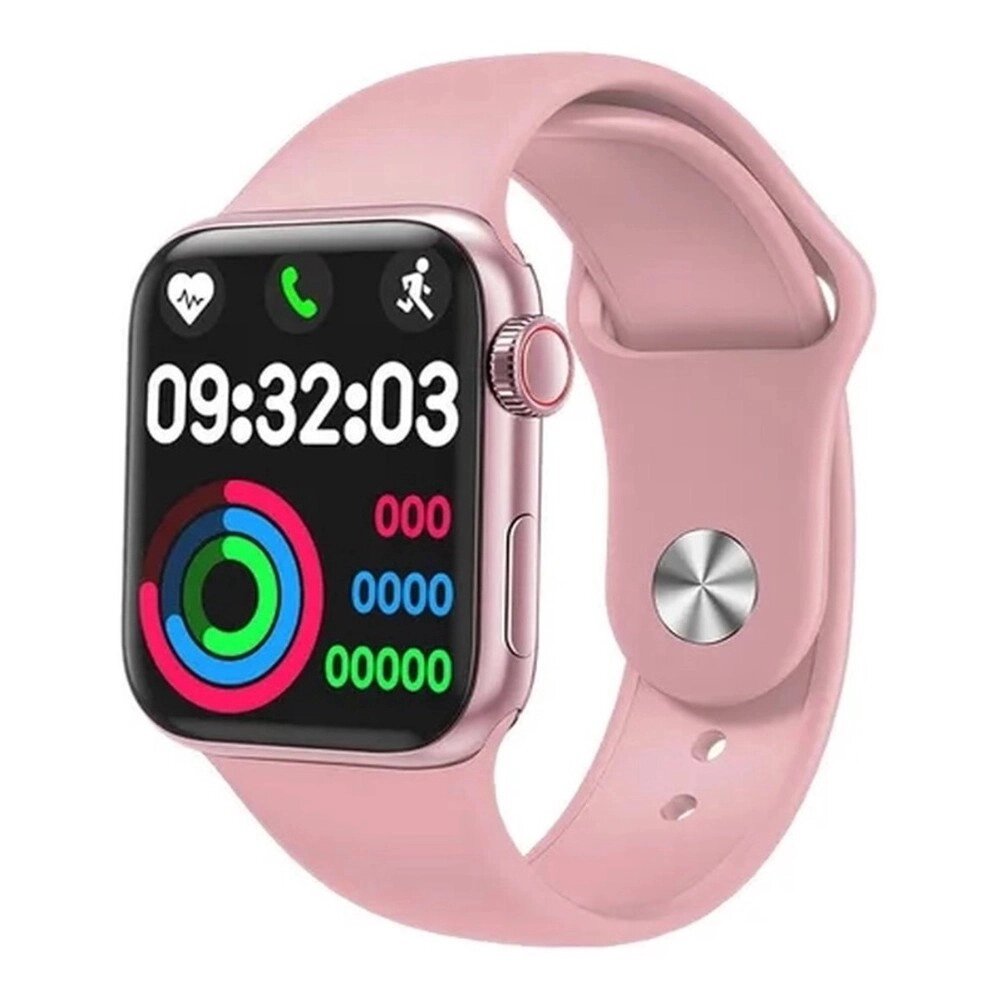 Smart Watch AK99, 44 mm Aluminium, голосовий виклик, pink від компанії експерт - фото 1