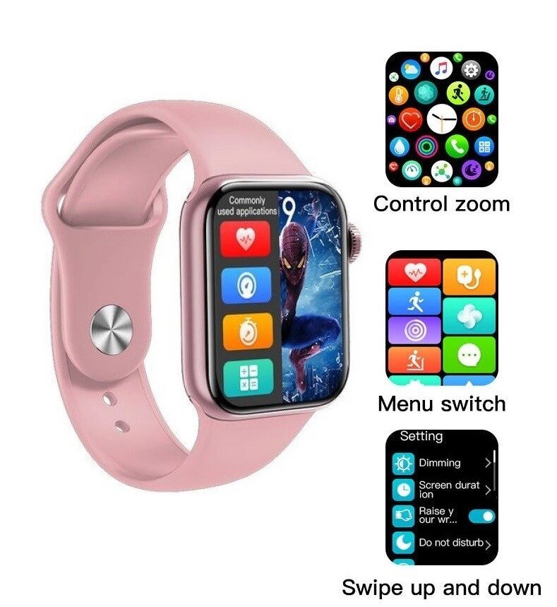 Smart Watch M16 mini, WearfitPro, 38mm Aluminium, pink від компанії експерт - фото 1