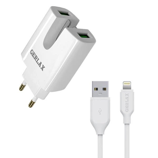 СЗУ GERLAX GA-12 iPhone 2USB 2.4A від компанії експерт - фото 1