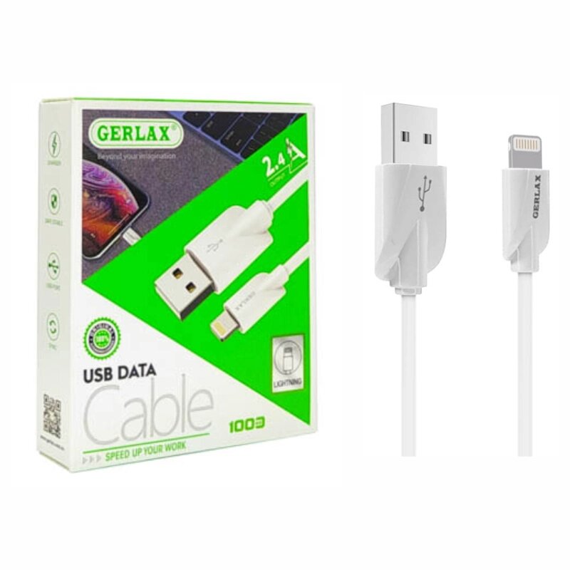 USB кабель GERLAX GD-02 iPhone 2.4A від компанії експерт - фото 1