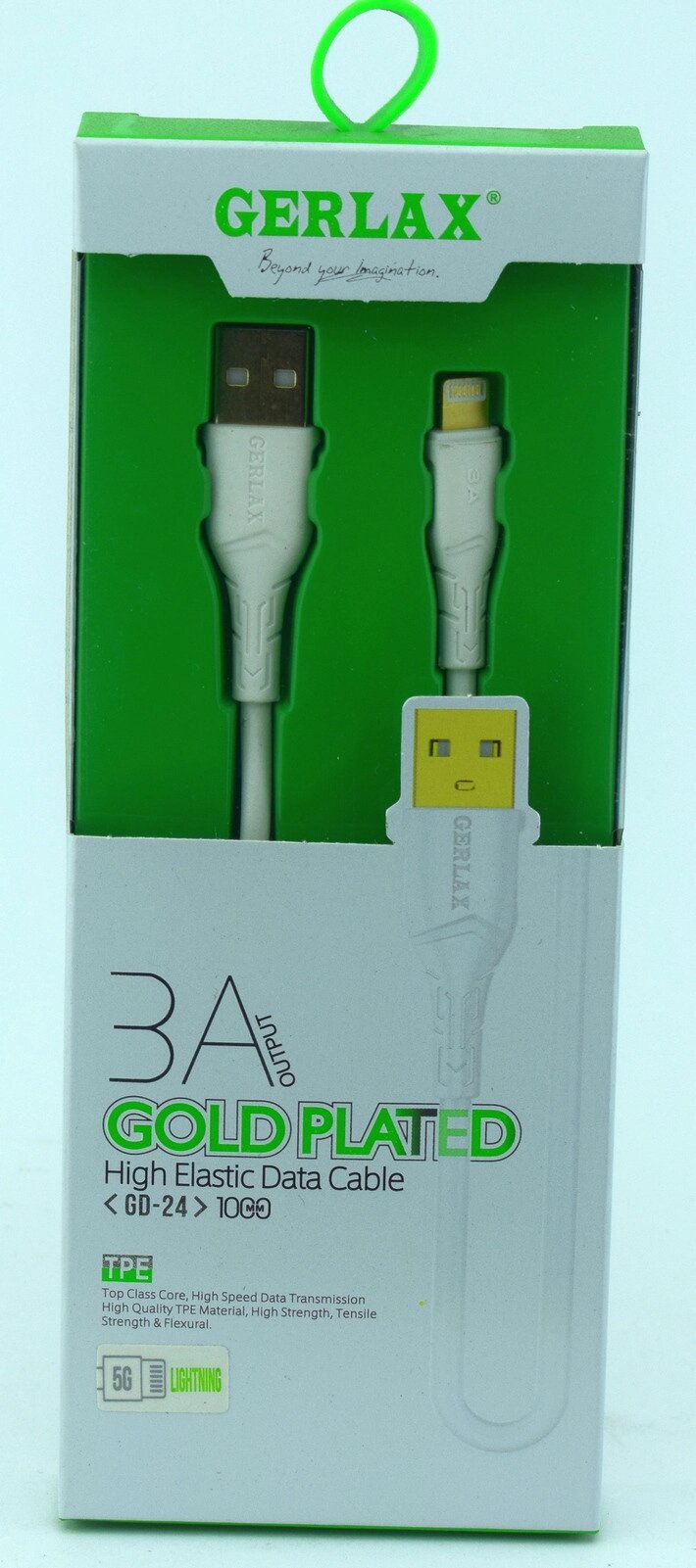 USB кабель GERLAX GD-24 iPhone 3A від компанії експерт - фото 1