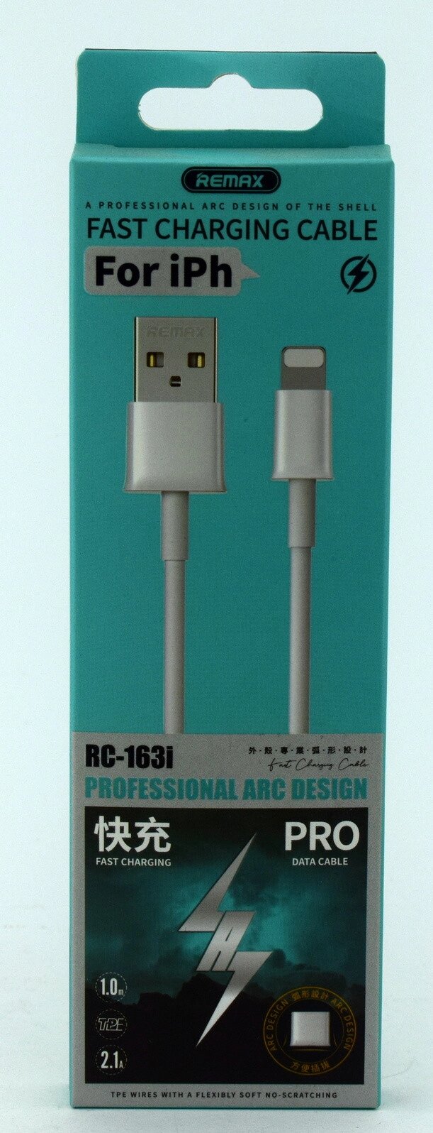 USB кабель Remax RC-163 OR iPhone від компанії експерт - фото 1