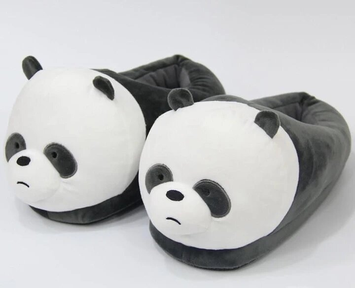 Домашні Плюшеві тапочки іграшки для кігурумі Панда, тапки кігурумі Панда 36-42 від компанії Зола - фото 1