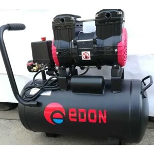 Потужний компресор безмасляний Edon ED-1100-10L: ресивер 10л, 1.1 кВт, 8 бар, вага 25 кг