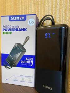 Зарядний пристрій PowerBank 50 000mAh Sunix