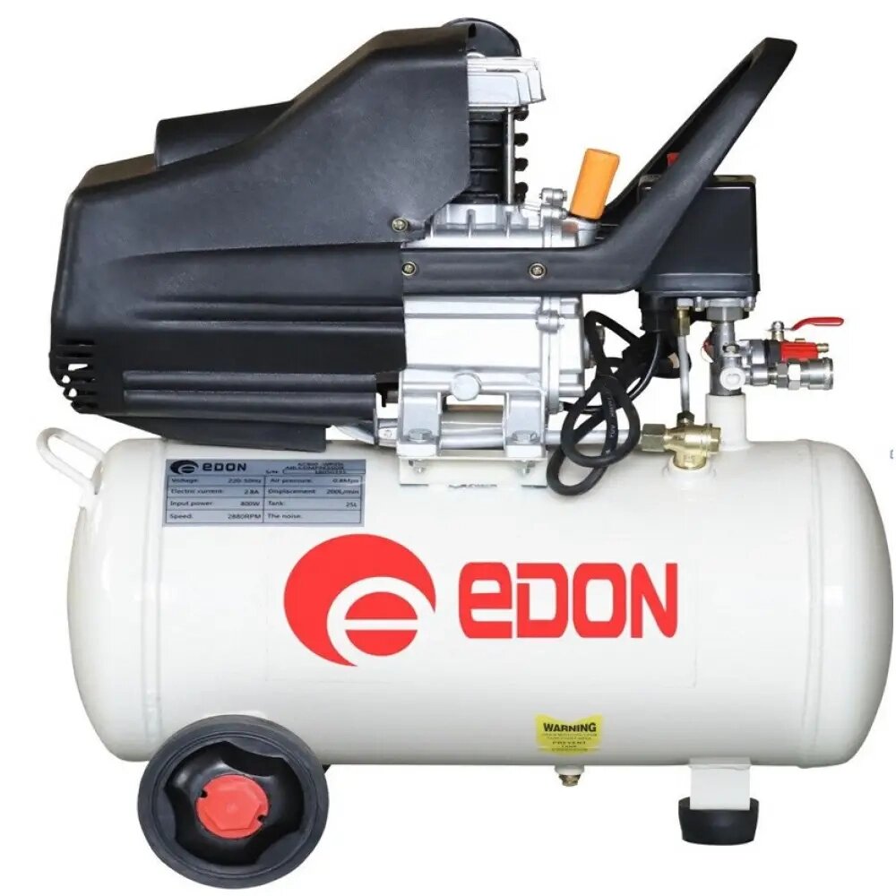 Потужний повітряний компресор EDON AC 1300-WP50L : 1300 Вт, 200 л/хв, об'єм ресивера 50 л від компанії Зола - фото 1