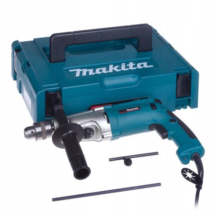 Професійна дриль електрична ударна (електродриль) Makita HP2070: 1010 Вт, 1.5-13мм сверло, 2,5 кг від компанії Зола - фото 1