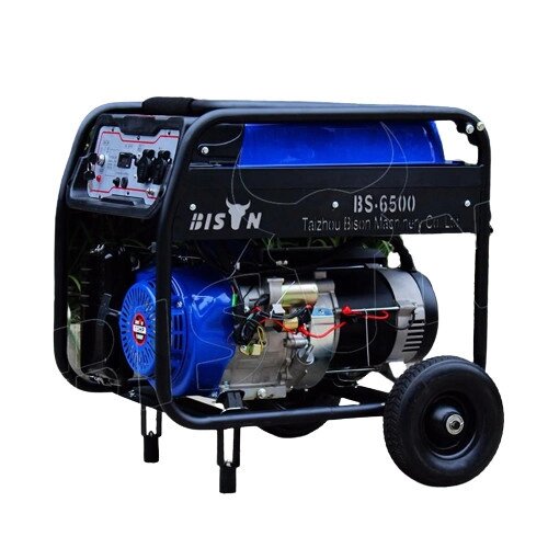 Професійний генератор бензиновий (електрогенератор) Bison BS6500 : 5.0/5.5 кВт бензогенератор для дому від компанії Зола - фото 1