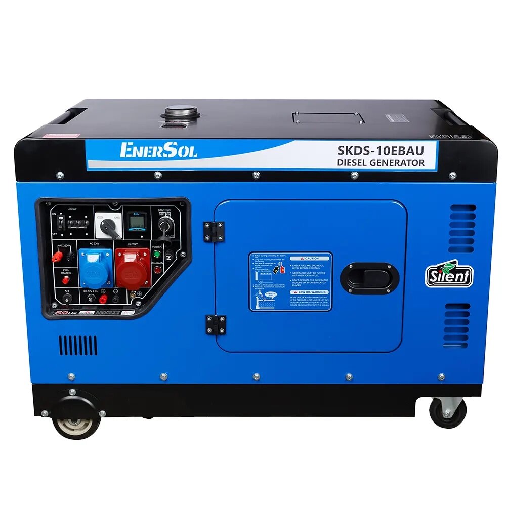 Професійний генератор дизельний (електрогенератор) EnerSol SKDS-10EBAU : 9.0/10.0 кВт дизельгенератор для дому від компанії Зола - фото 1