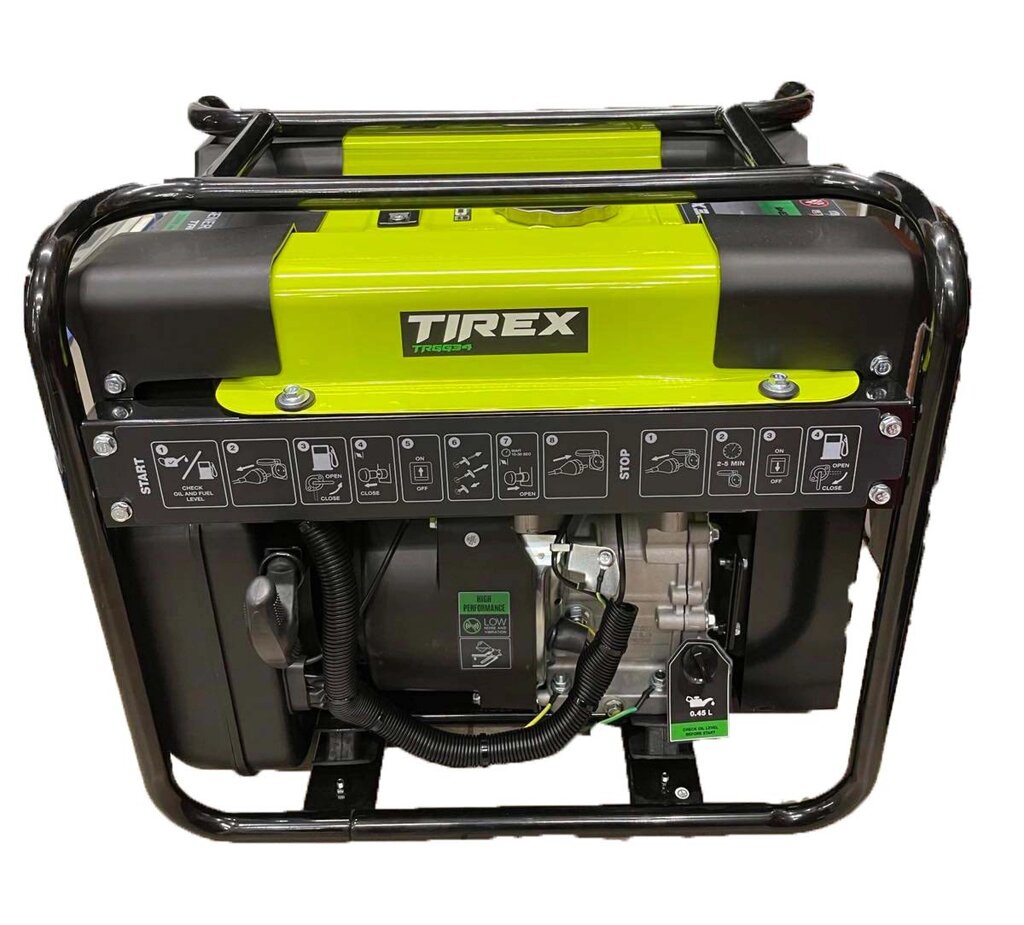 Професійний генератор інверторний бензиновий Tirex TRGG34 : 3.0/3.4 кВт бензогенератор для дому від компанії Зола - фото 1