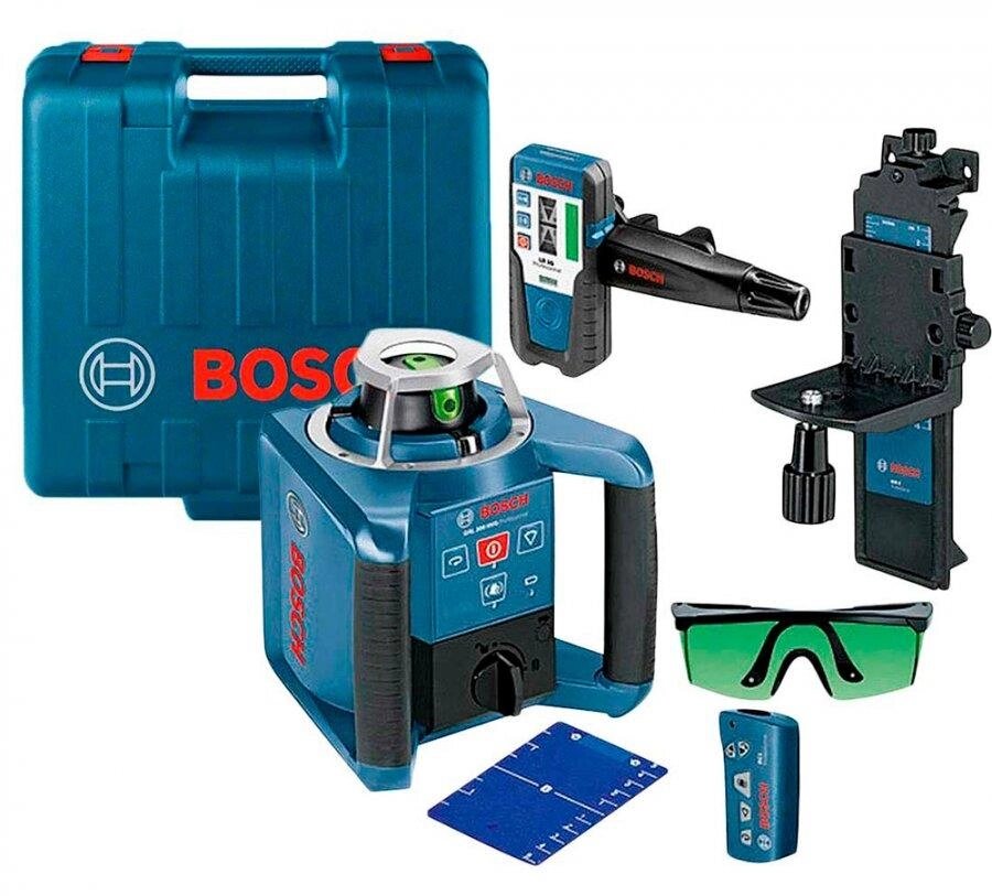 Професійний ротаційний лазерний нівелір BOSCH GRL 300 HVG SET Professional : зелений промінь, оригінал від компанії Зола - фото 1