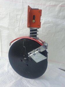 Сошник дисковий збільшений для зернової сівалки (мотоблок) на пружинному механізмі ( 260 мм)