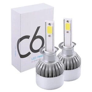 Автолампи LED C6 H1 біла коробка | Лід лампа фари в | Світлодіодна лампа для авто