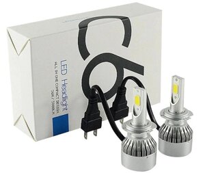 Автолампи LED C6 H7 біла коробка | Лід лампа фари в | Світлодіодна лампа для авто
