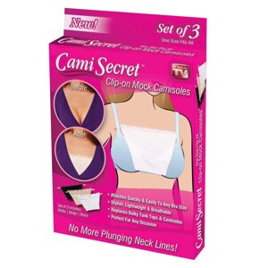 Cami Secret (Ками Сікрет) - рішення для відкритих топів і суконь | Вставка-манишка для декольте