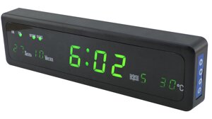 Годинник CX 808 зелені | Електронні годинник | будильник Настільний