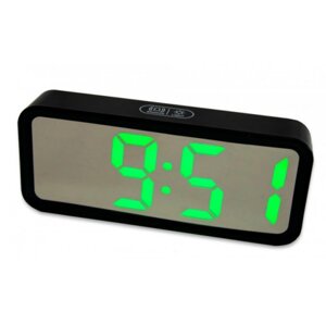 Годинник DT 6508 зелені | Електронні цифрові годинник для дому | Настільний годинник з будильником