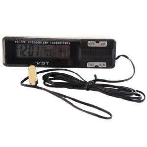 Годинник VST 7065 | Годинник настільні з гігрометром і термометром | Домашня метеостанція