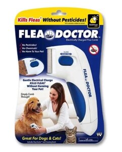 Електричний гребінець для тварин Flea Doctor з функцією знищення бліх | Фурмінатор для тварин