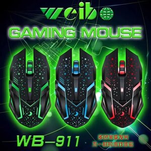 Ігрова Мишка для Геймерів Weibo WB-911 Бездротова з RGB-підсвіткою | Комп'ютерна Миша для Ігр