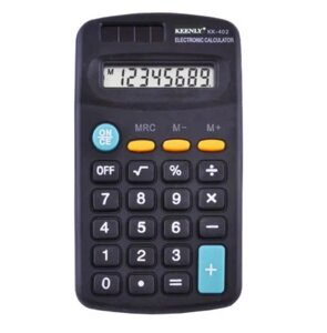 Калькулятор електронний KK-402 8-розрядний | Кишеньковий калькулятор | Калькулятор з відсотками