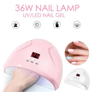 Лампа для нігтів FD 258 Beauty nail 36w | Сушарка для шелаку | Лампа для манікюру і педикюру