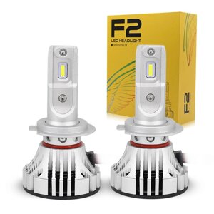 LED Лампи для Фар F2 H7 Solar | Комплект Автомобільних Світлодіодних Ламп