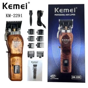 Машинка для стриження волосся KEMEI KM-2291 Дротовий тример для бороди та вусів