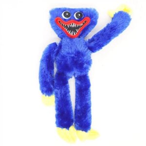 М'яка іграшка Хагі Ваги (Huggy Wuggy) синій | Плюшева іграшка Монстрик | Іграшка-обнімашка