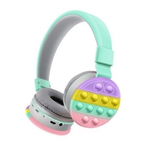 Навушники дитячі антистресс AKZ-29 Бездроводні навушники POP IT menu Накладні навушники для дітей