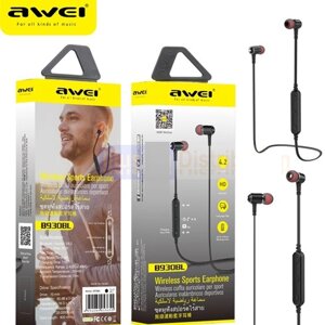 Навушники вакуумні з мікрофоном MDR B930BL + BT AWEI | Вакуумні Bluetooth навушники