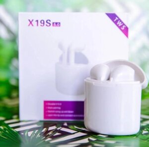 Навушники X19S TWS з кейсом | Бездротові bluetooth-навушники | Блютуз навушники