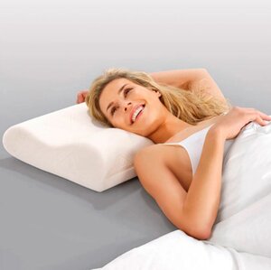 Ортопедична подушка з пам'яттю Memory pillow ⁇ Подушка з ефектом пам'яті під голову ⁇ Анатомічна подушка