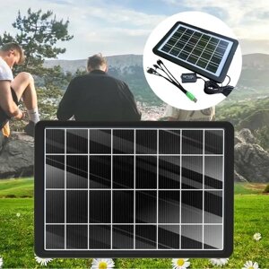 Портативна сонячна панель15W CL-0915 | Сонячний зарядний пристрій | Монокристалічна панель